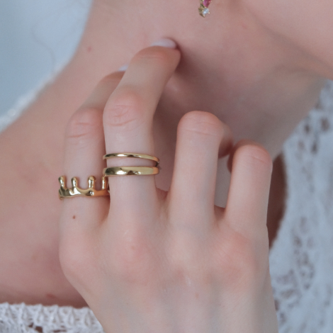 aranyozott nemesacél gyűrűk