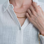 Aranyozott nemesacél láncos nyaklánc - Leyolah